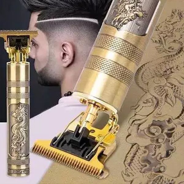 ✨ ماشین اصلاح شارژی Upgrade اصلی Vintage T9 | طرح اژدها ✨ — تصویر ۴
